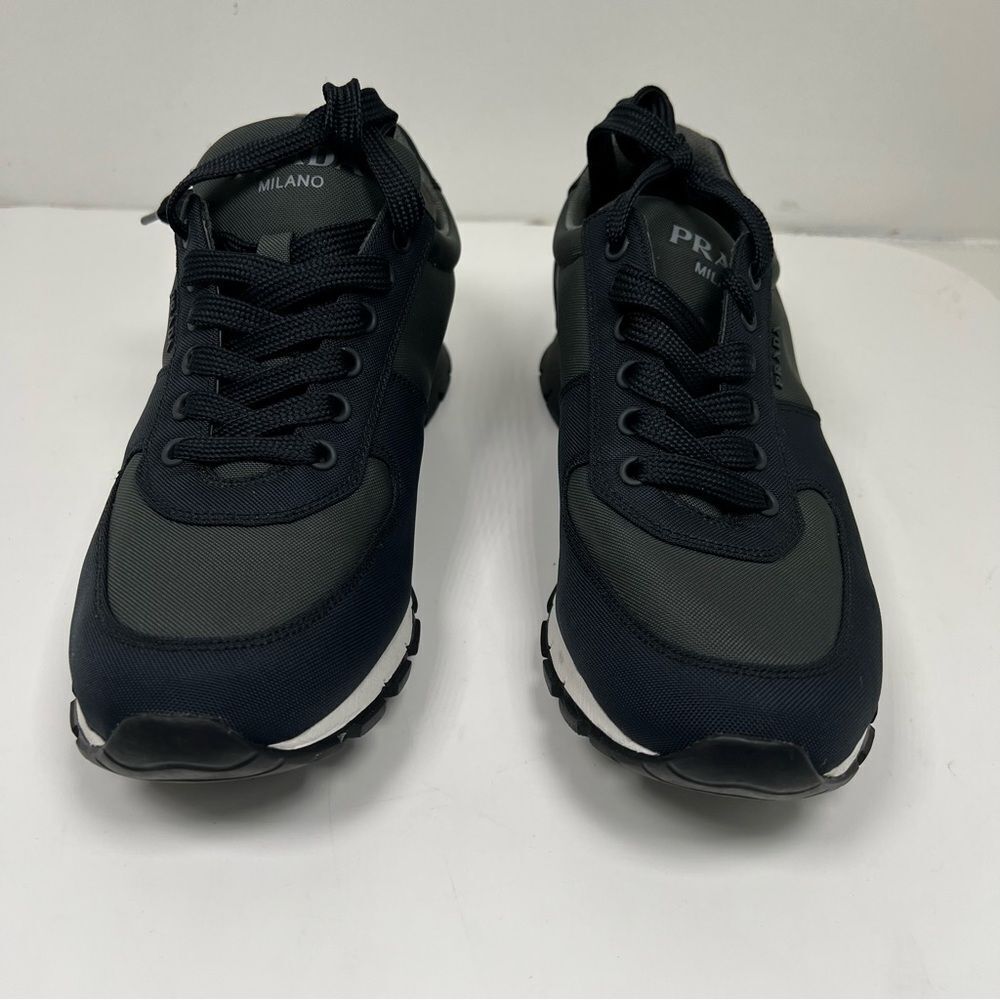 PRADA Nylon Matchrace Sneakers - 4E2942 - Navy Blue Gren - US 7 - Picture 3 of 9